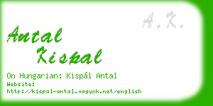 antal kispal business card